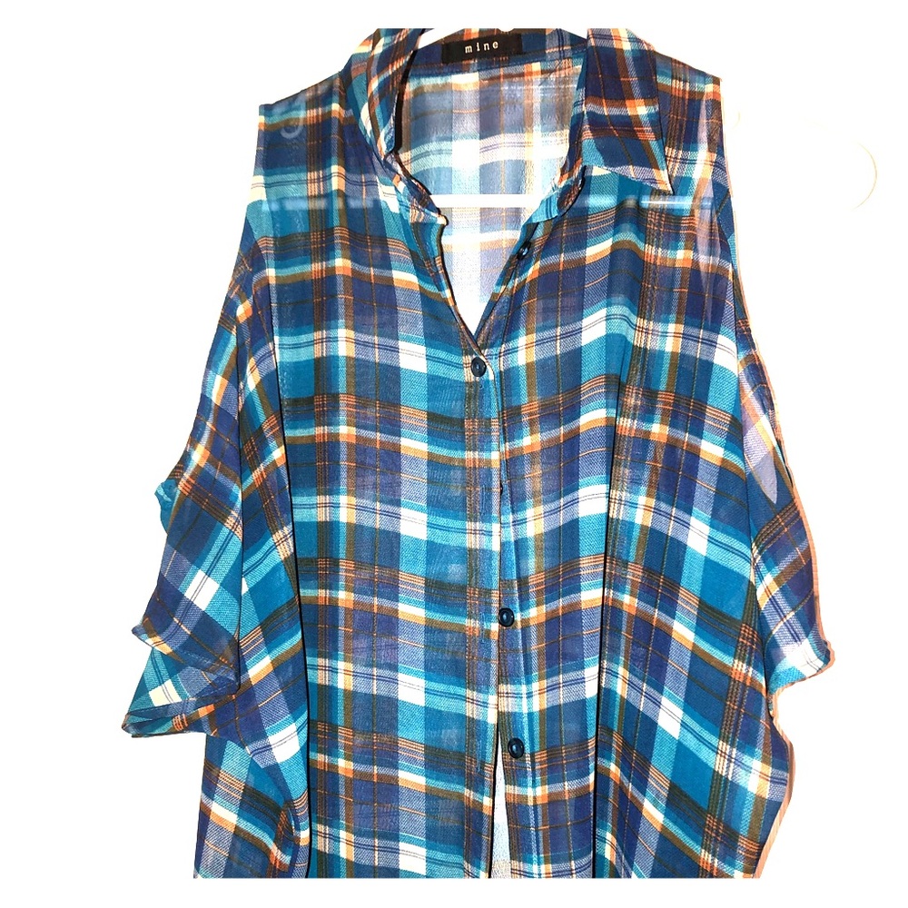 Casual Plaid Blouse